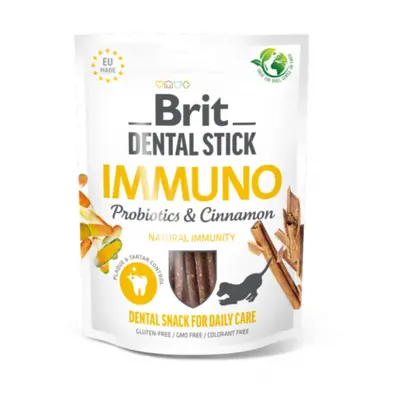 Pochoutka Brit Dental stick imunita s probiotiky a skořicí 7ks