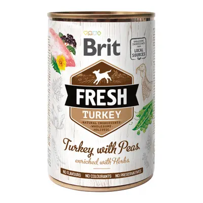 Konzerva Brit Fresh Turkey with Peas 400g