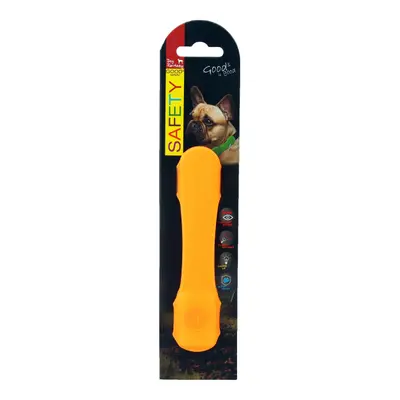 Návlek Dog Fantasy LED svítící oranžový 15cm