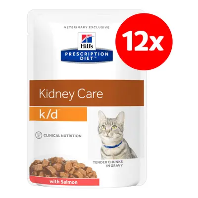 Hill´s Precription Diet Feline k/d Salmon kapsička 12x85g