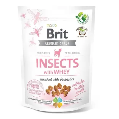 Brit Care Dog Puppy Crunchy Cracker Insects with Whey enriched with Probiotics 200g