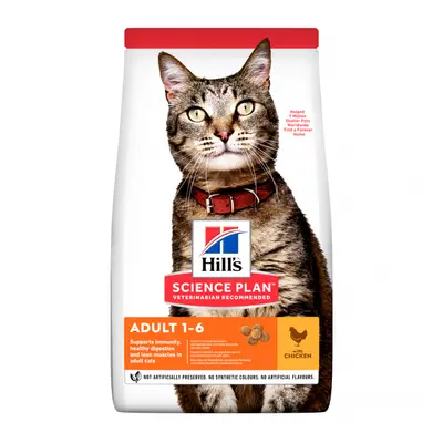 Hill's Science Plan Feline Adult Chicken 8+2kg zdarma