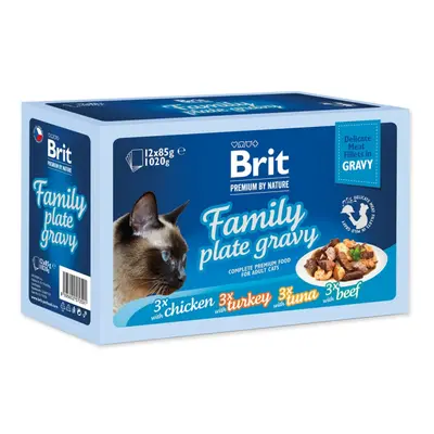 Kapsičky Brit Premium by Nature Delicate Fillets in Gravy multipack 12x85g