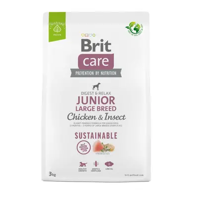 Brit Care Dog Sustainable Junior Large Breed 3kg