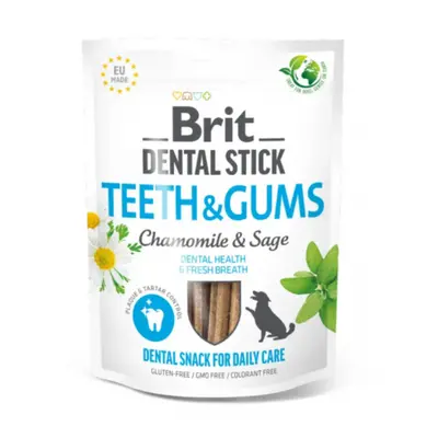 Pochoutka Brit Dental stick zuby a dásně heřmánek a šalvěj 7ks