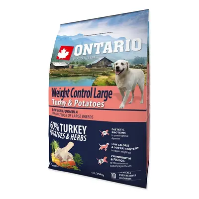 Ontario Large Weight Control Turkey & Potatoes 2,25 kg