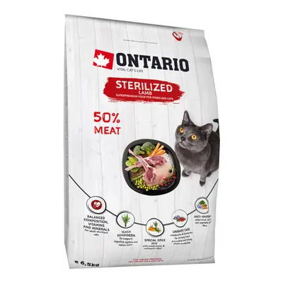 Ontario Cat Sterilised Lamb 6,5kg