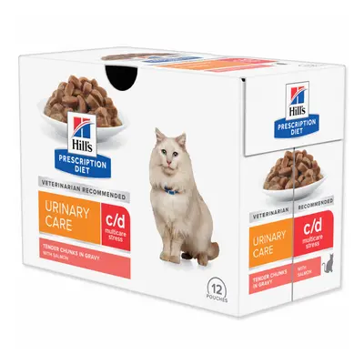 Kapsičky Hill´s Prescription Diet c/d Feline Urinary Stress Salmon 12x85g