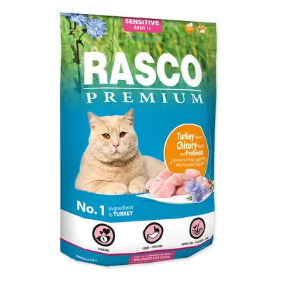 Rasco Premium Cat Sensitive, Turkey, Chicory, Root Lactic acid bacteria 400g