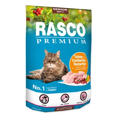 Rasco Premium Cat Senior, Turkey, Cranberries, Nasturtium 400g