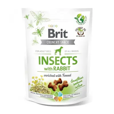 Brit Care Dog Crunchy Cracker Insects with Rabbit enriched with Fennel 200g