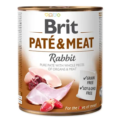 Konzerva Brit Paté & Meat Rabbit 800g