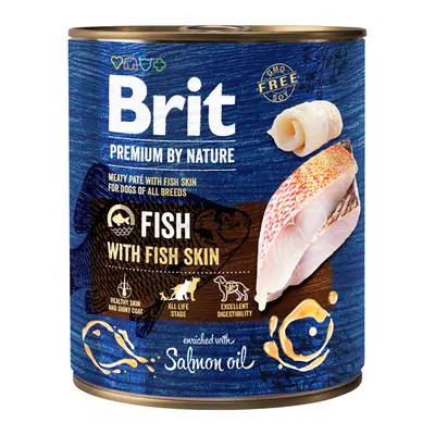 Konzerva Brit Premium by Nature Fish with Fish Skin 800g