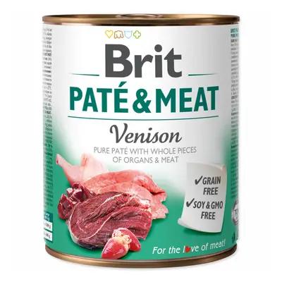 Konzerva Brit Paté & Meat Venison 800g