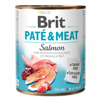 Konzerva Brit Paté & Meat Salmon 800g