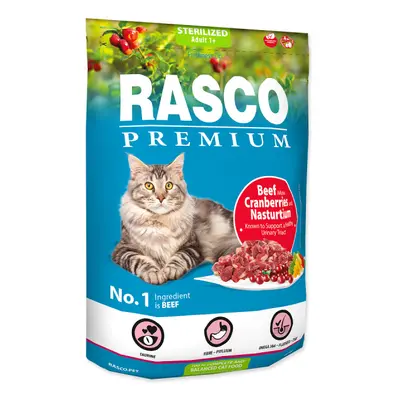 Rasco Premium Cat Sterilized, Beef Cranberries, Nasturtium 400g