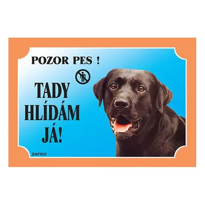 Tabulka Dafiko labradorský retriever černý