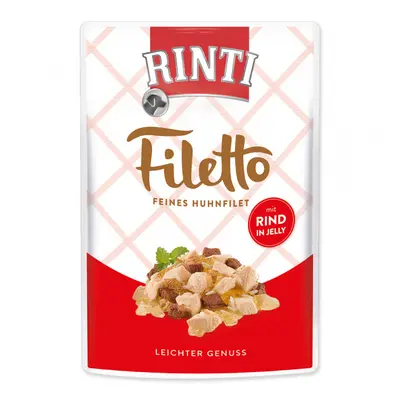 Kapsička Rinti Filetto kuře+hovězí v želé 100g