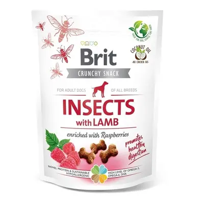 Brit Care Dog Crunchy Cracker Insects with Lamb enriched with Raspberries 200g