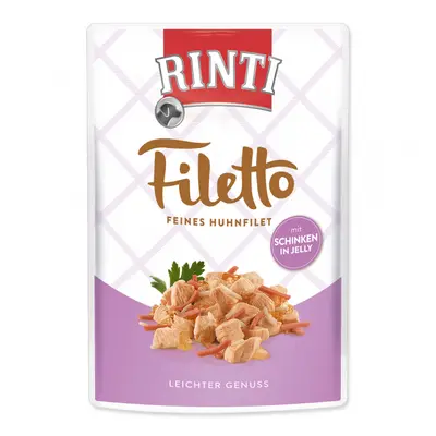 Kapsička Rinti Filetto kuře+šunka v želé 100g