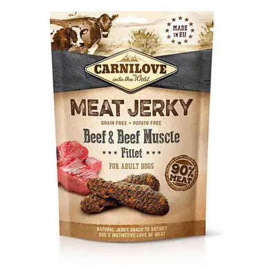 Pamlsky Carnilove Jerky Snack Beef & Beef Muscle Fillet 100g