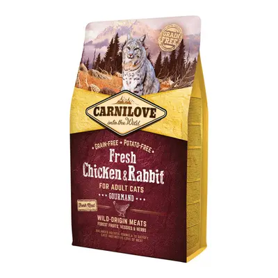 Carnilove Fresh Chicken & Rabbit Gourmand for Adult cats 2kg