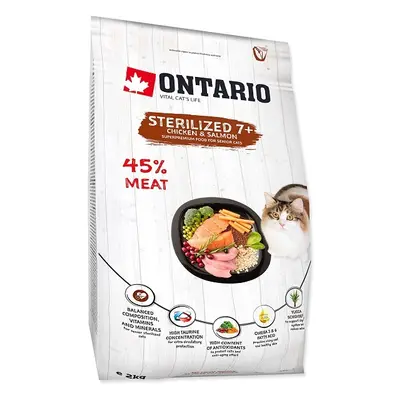 Ontario Cat Sterilised 7+ Senior 2kg