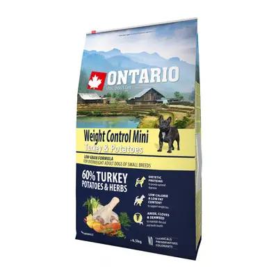 Ontario Mini Weight Control Turkey & Potatoes 6,5kg