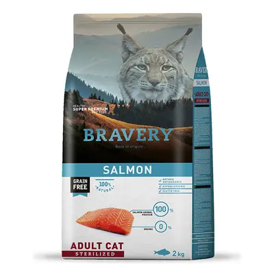 Bravery Cat Sterilized Salmon - 2 kg