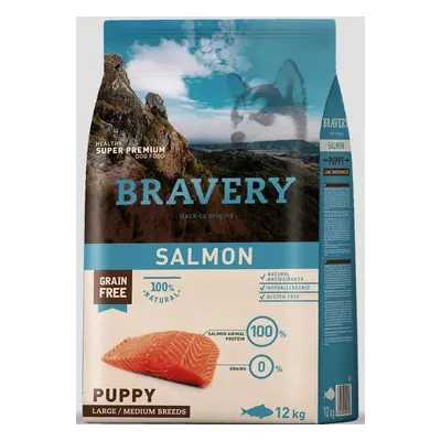 Bravery Dog Large/Medium Puppy Salmon - 12kg