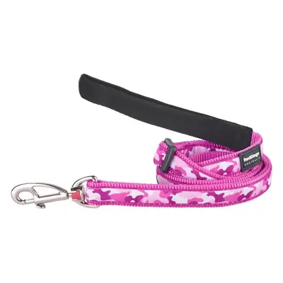 RedDingo Vodítko Camouflage Hot Pink - 1,5cm/1,8m