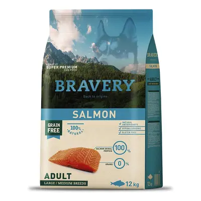 Bravery Dog Large/Medium Adult Salmon - 4kg