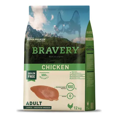 Bravery Dog Medium/Large Adult Chicken - 4kg