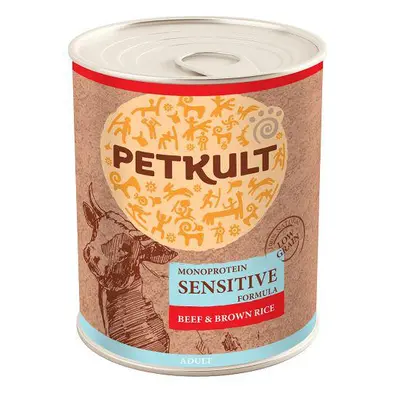 Petkult Konz. Sensitive 800g - Hovězí