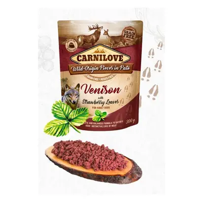 Carnilove Dog Paté 300g - Venison/Strawberry Leaves