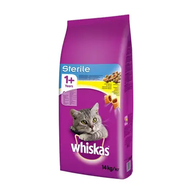 Whiskas Suché 14kg - Sterile/Kuřecí