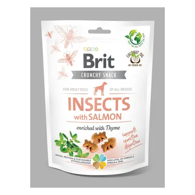 Brit Crunchy Snack Insects with Salmon enriched with Thyme - 200g