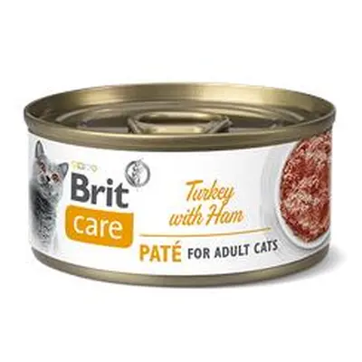 Brit Care Cat Adult Paté Turkey/Ham - 70g