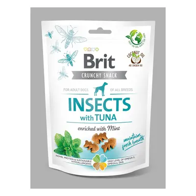 Brit Crunchy Snack Insects with Tuna enriched with Mint - 200g