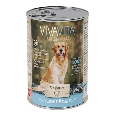 Vivavita Dog Telecí kousky - 12x415g