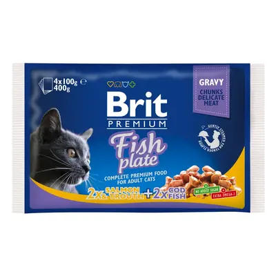 BRIT cat kapsa Rybí menu 4x100g - 1 balení