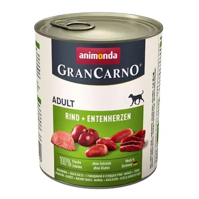 Animonda Grancarno Dog 800g - Hovězí/Kachní Srdce