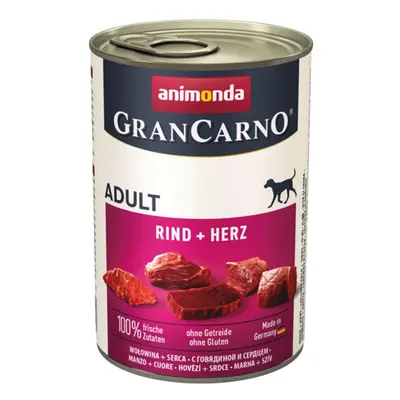 Animonda Grancarno Dog 400g - Hovězí/Srdce