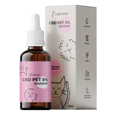 Cure Point CBD 5% olej 10 ml - Klobáska