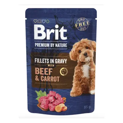 Brit Premium by Nature Adult Gravy Beef/Carrot - 24x85g