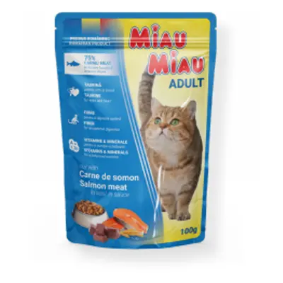 Miau Miau Kapsa Adult Salmon - 24x100g