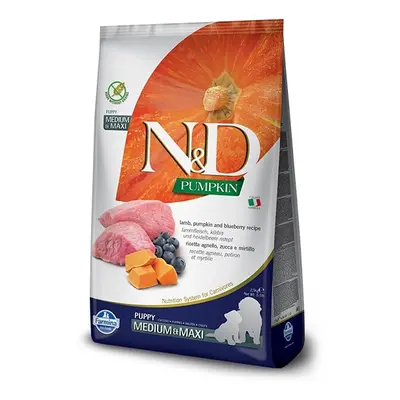 N&D Pumpkin Dog Puppy Medium/Large Lamb/Blueberry Grain-free - 12kg