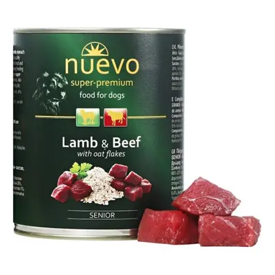 Nuevo Dog Senior Lamb&Beef/Oat Flakes - 800g