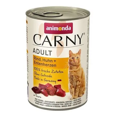 Animonda Carny Cat Hovězí/Kuře/Kachní srdce - 400g