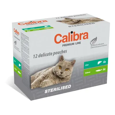 Calibra Premium Line Multipack for Sterilized Liver/Salmon - 12x100g